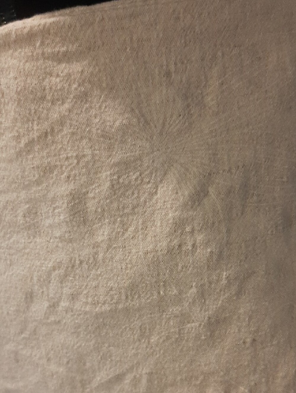 Dalia🤎COTTON/LINEN Vintage Wide-Leg Crop Pants Light Cream/Supple Pattern Sz 12 - Picture 4 of 12